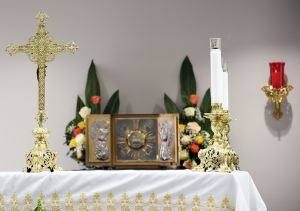View from the altar to the back of the chapel
